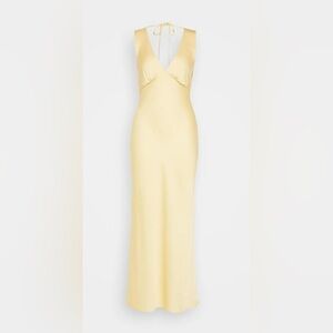Abercrombie & Fitch Light Yellow Maxi Dress